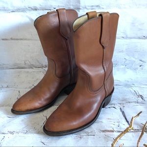 Men’s Frye caramel brown boots
